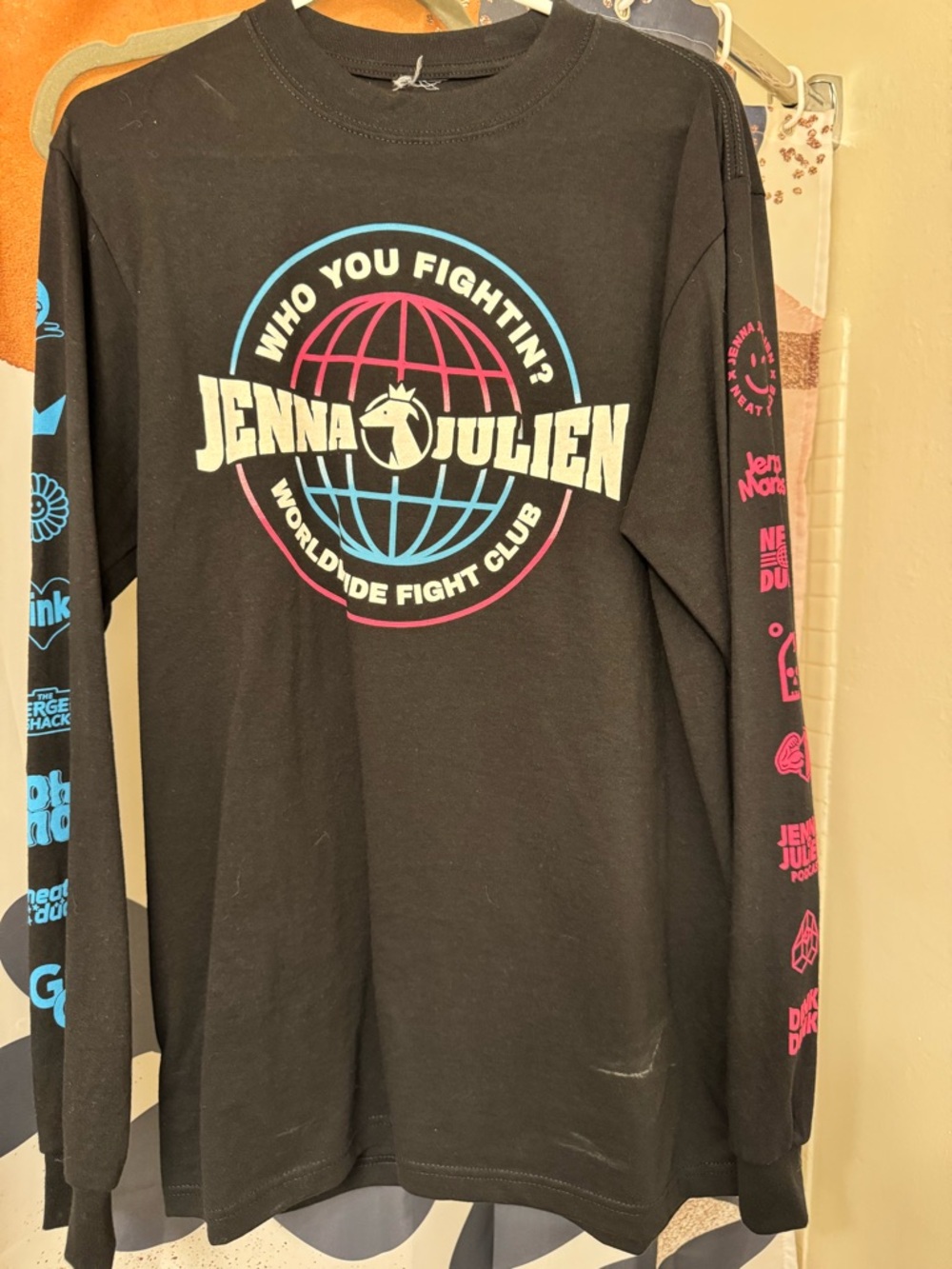 Jenna Marbles Julien Solomita - Who You Fightin’ Neat Dude Long Sleeve Shirt